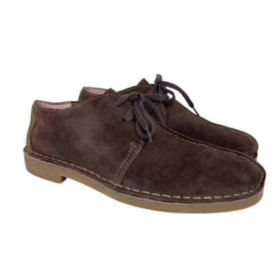 Clarks Bushacre Trek Oxford Brown Leather Suede Chukka 62205  display picture 1