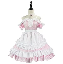 Hot Anime Japanese Maid Dress Waiter Cosplay Performance Lolita Party Mens