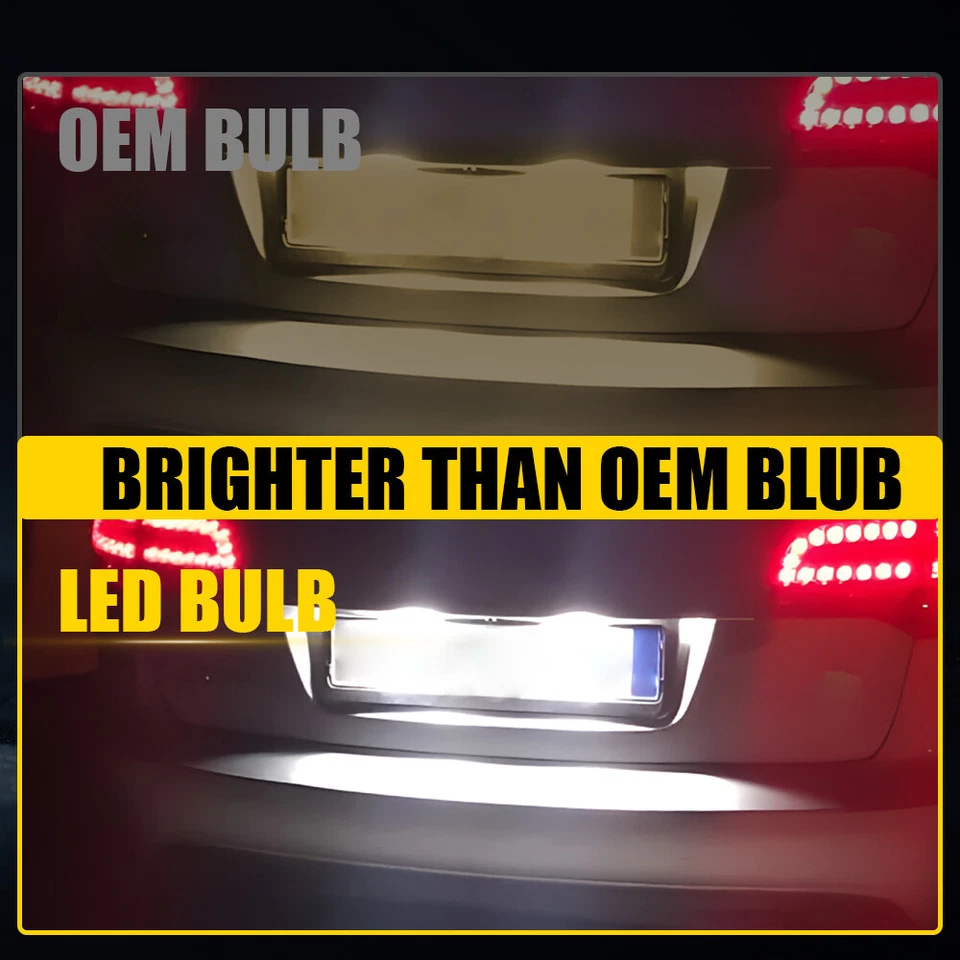 2x Canbus Números LED Matrícula Bombillas Para Mercedes Benz W204 W212 W221 Foto 2 de 4