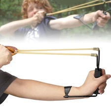 Pro Hunting Slingshot- Safer Rubber Grip&Laser Aim for Precision Target Practice