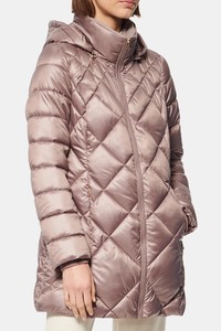 casaco acolchoado feminino com capuz