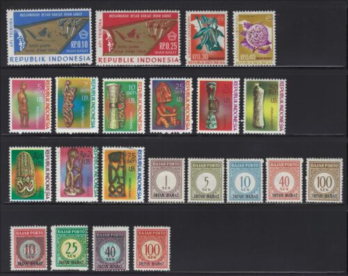 Indonesia West Irian Scott # 42-43, 48-50, 52-59, J1-J3, J5-J6, J9-J12 MH Lot