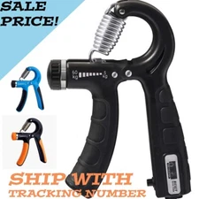 Hand Grip Strength Power Trainer Gripper Strengthener Adjustable Gym Exerciser