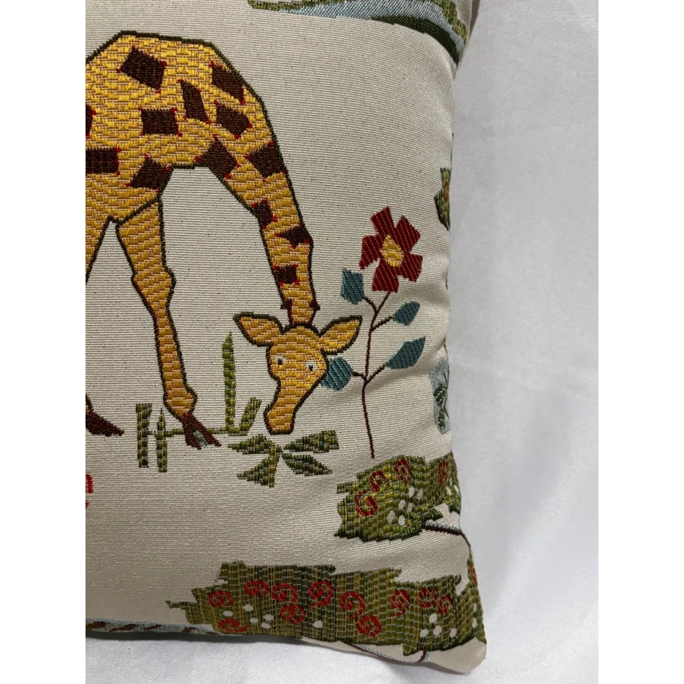 Nursery child’s room Safari zoo animals Tapestry Pillow Throw adorable custom - Image 4 of 4