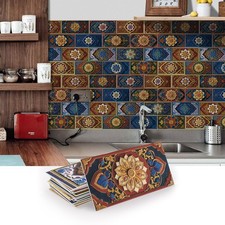 16Pcs Tile Decals 8" x 4" Peel  Stick Kitchen Backsplash - Decorative Wall T...