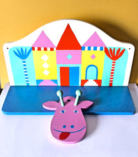 Appendiabiti e Mensola da parete IKEA in legno massello per bambini 39X23X14 cm