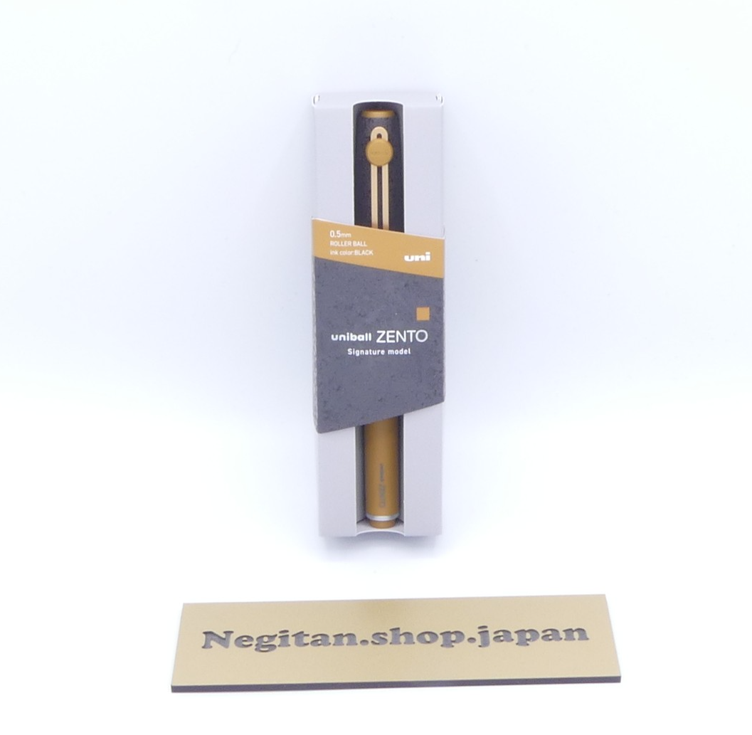 Mitsubishi Uniball ZENTO 0.5mm Signature Model Stone Brass Limited