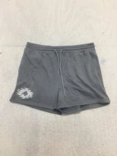Rowdy Crowd sweat shorts womens L large gray pockets draw string logo