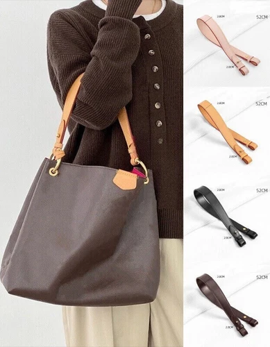 NEW Vachetta Replacement Leather Top Handle Shoulder Strap For Delightful Odeon