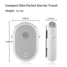 .Portable Hanging Neck Fan Quiet USB Necklace Fan With Lanyard Aromatherapy