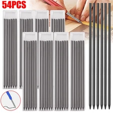 6/54Pcs Tracer Pencil Refill 2.8Mm Solid Carpenter Pencil Deep Hole Marker Refil