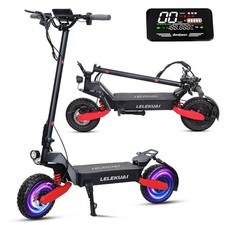 Electric Folding Scooter 48V 1200W For Adult 11"Off Road Fat Tires Fast Speed US