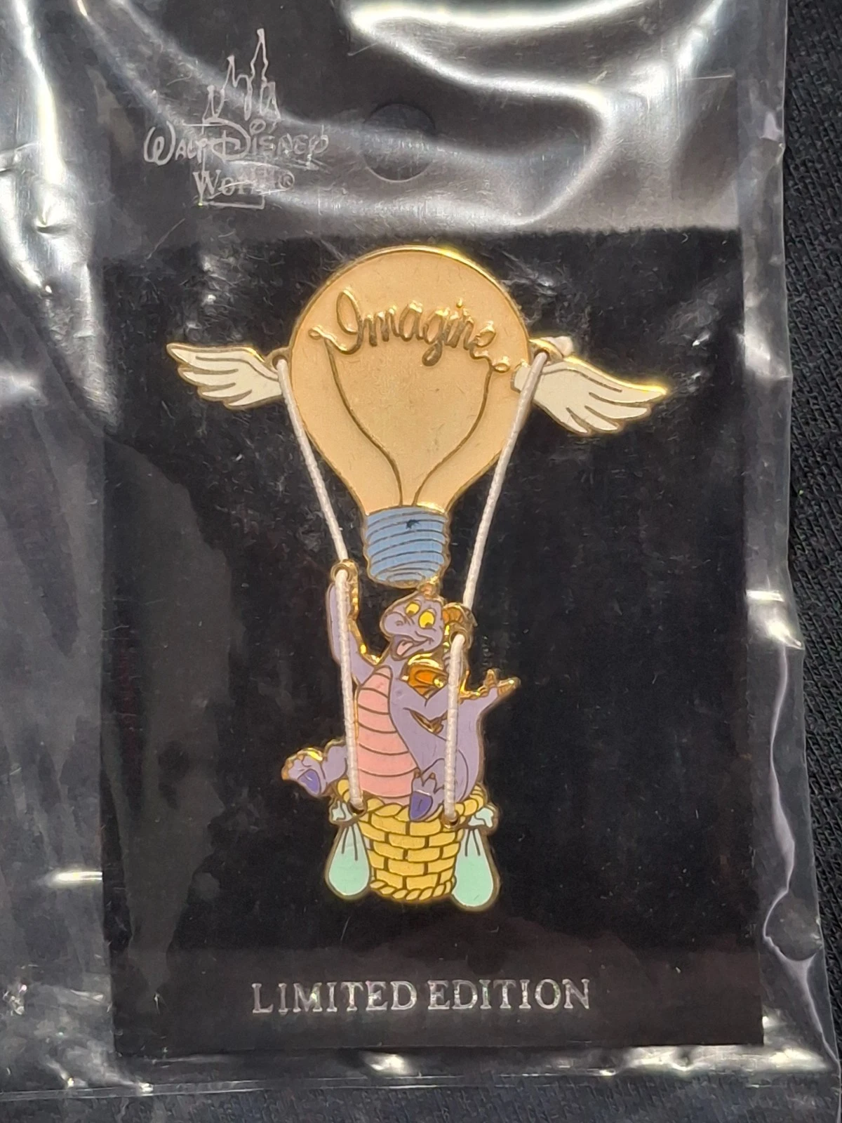 Disney 2002 Figment Imagine Lightbulb Hot Air Balloon LE 5000 Pin
