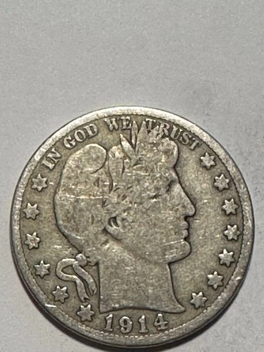 1914 S BARBER Half Dollar US 50c    ONE BEAUTIFUL      N 285