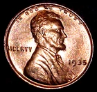 1935 LINCOLN CENT CENT.....RED BU.......MIN. BID .01 & NO RESERVE!