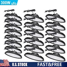 20Pack 300W UFO Led High Bay Light Industrial Commercial Factory Warehouse Light