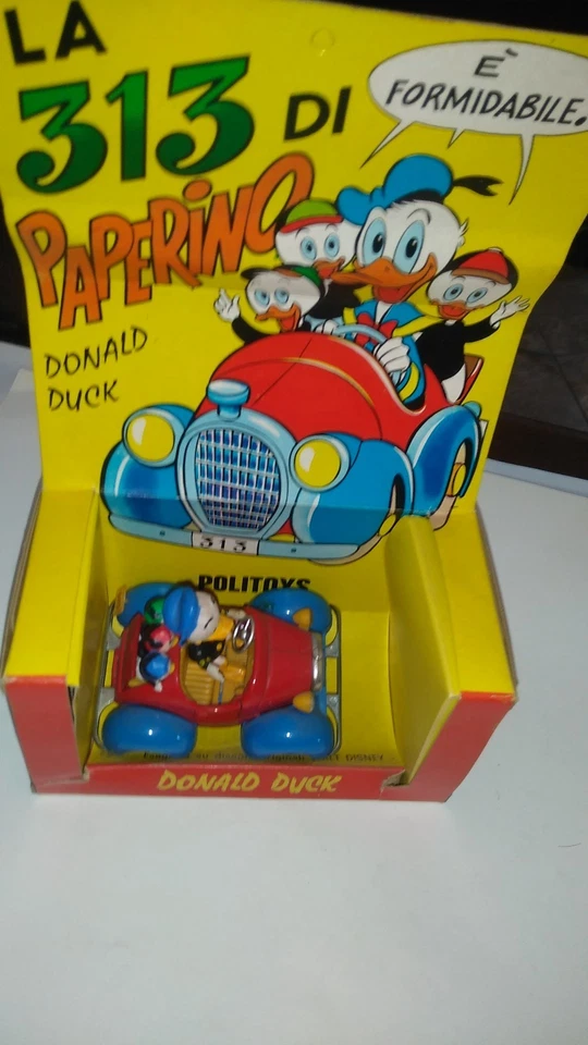 POLITOYS 554 PAPERINO 1^ SERIE 313 DISNEY DONALD DUCK POLISTIL - Immagine 4 di 4
