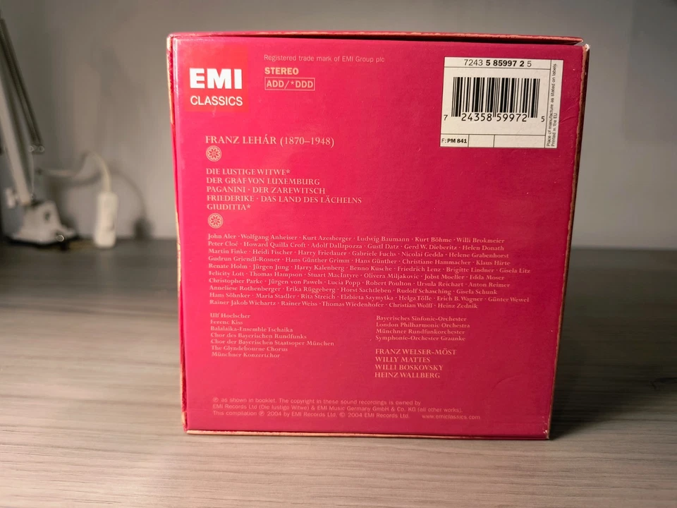 Franz Lehar 13 CD Box Set - EMI Classics - Operettas ... VG/LN Condition - Image 3 of 4