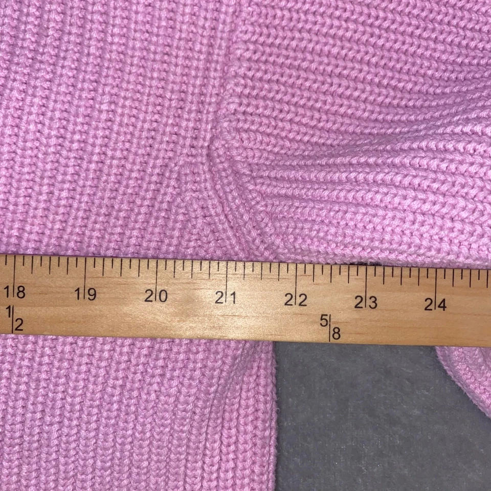 Cárdigan tejido rosa para mujer H&M suéter con botones manga globo mediana Foto 4 de 4