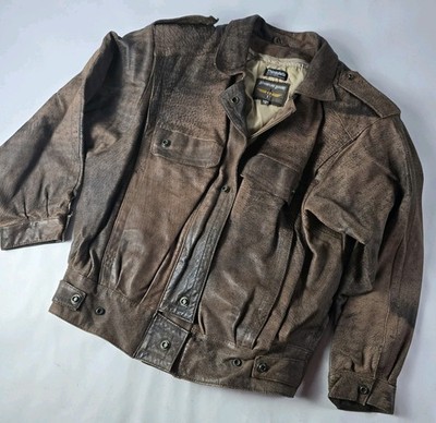 VTG Wilsons Adventure Bound Leather Jacket Mens Small  Thinsulate Liner 80s