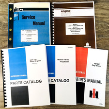 Dresser Td-8e Crawler Tractor Dozer Service Parts Operators Manual Set 0-9500