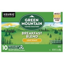 Green Mountain Coffee Roasters,Light Roast,Breakfast Blend, Coffee, K-Cup pack 2