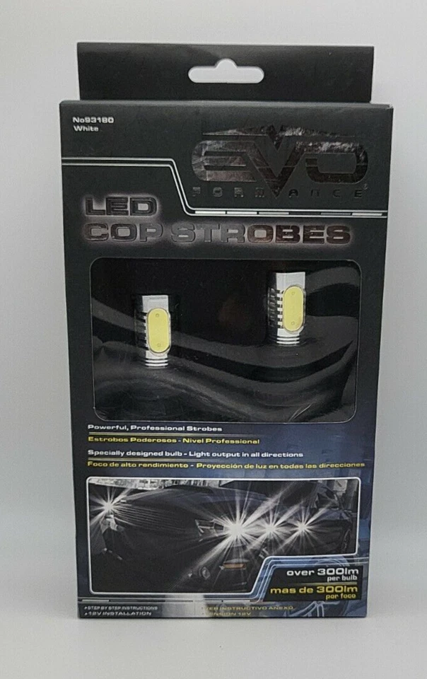 EVO Formance LED Cop Strobe Lights Kit, Ultra White, 2-Pack for Car-Truck - Image 2 of 4