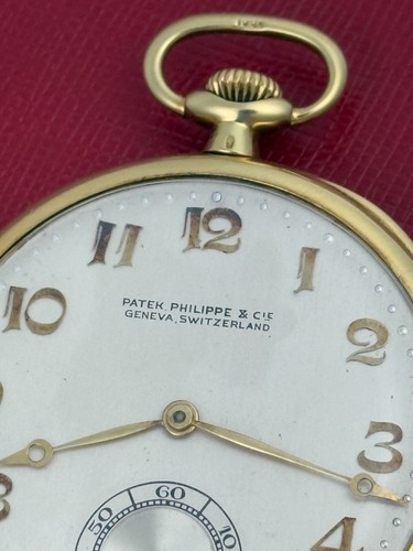 Patek Philippe 18k Yellow Gold Open Face Pocket Watch - Running - Picture 2 of 15
