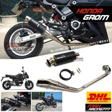 Exhaust System Pipe Tip Muffler Link Pipe MaxNutz For Honda Grom 2023-2024