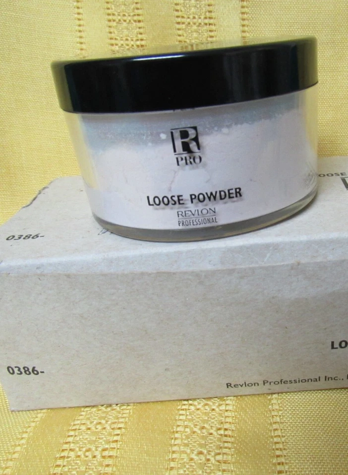 REVLON  RPRO  Loose Powder  With Puff - FAIR  1 oz --  NOS - Image 3 of 4