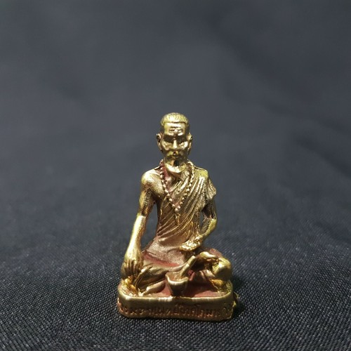 6x Jivaka Kumarabhrtra Doctor of Lord Buddha Brass Statue God of Health Amulet - Afbeelding 3 van 12