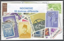 Indonésie 50 timbres différents