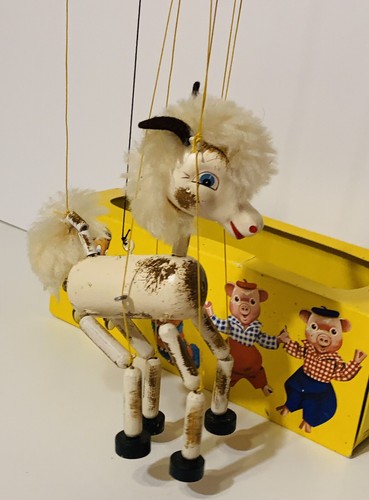 Vintage 70s Pelham Puppets FOAL Baby Horse Hand Made Animal Marionette - Picture 7 of 17