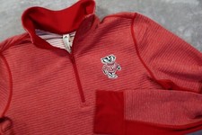 University of Wisconsin Badgers Red 1/4 Zip Women's Size M