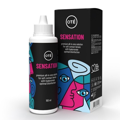 100ml Oté Ote Sensation All In One solution for soft lenses & Case Travel - Picture 3 of 8