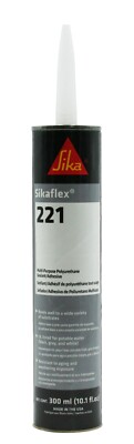 Sikaflex 221 10.1 Oz Multi Purpose Elastic Sealant Adhesive Gray Aluminum