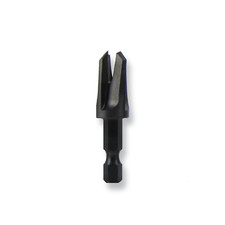 Snappy 1/4 in. Tapered Plug Cutter 1/4 Quick Change Chuck MADE IN USA Chamfered