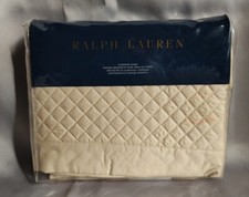 Ralph Lauren - Wyatt Quilted European Pillow Sham  26" x 26"  -GLDN PRL- NIP