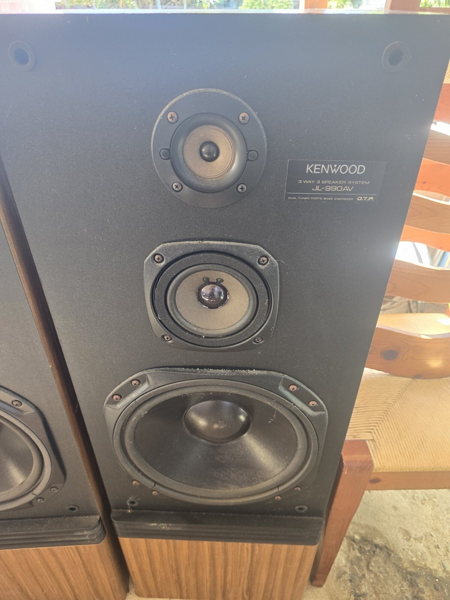 Kenwood 3 Way 3 Speaker System JL-990AV Tested Work Good | eBay