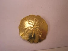 Sand Dollar Vintage Tie Tack Lapel Pin sea animal tide pool beach shore fish k49