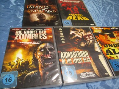 DVD , 5 Zombie - Filme , Dawn of the Dead , Undead or Alive , FSK 16 , Kult # 39