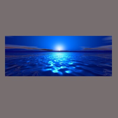 Magische 10 Zoll x 30 Zoll lange Leinwandbilder tiefblau Meer Ruhe Super Wandbilder Drucke