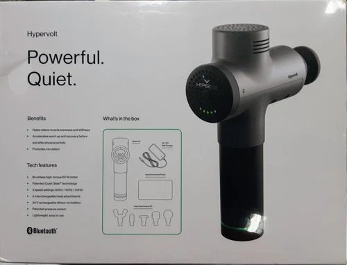 Hypervolt BT Bluetooth Percussion Massage Device - Silver