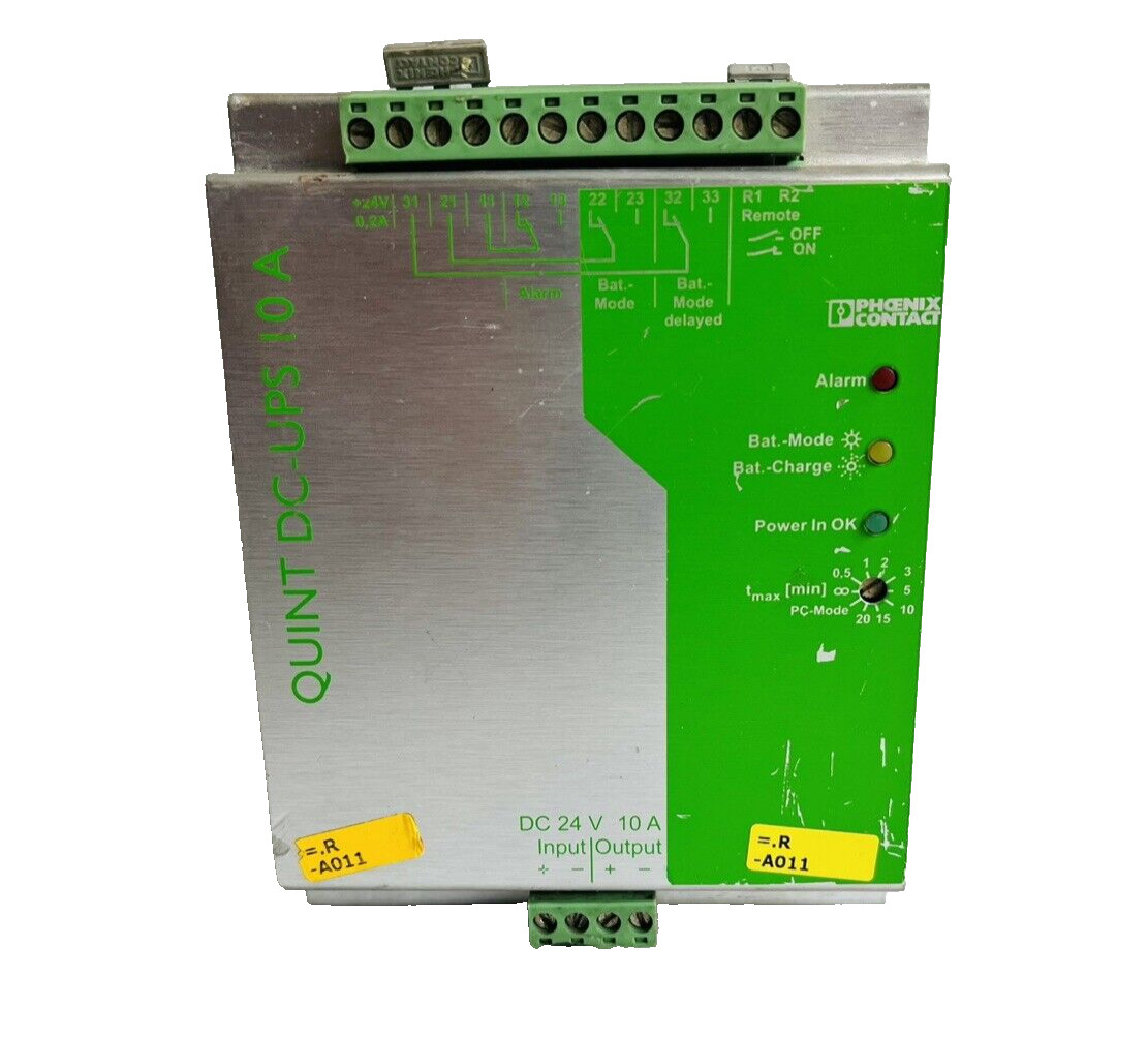 PHOENIX CONTACT QUINT-DC-UPS/24DC/10/MAR UNINTERRUPTIBLE POWER SUPPLY 24VDC 10A