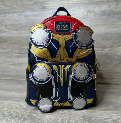Loungefly Marvel Thor Thunder Glow in The Dark Cosplay Style Mini Backpack 
