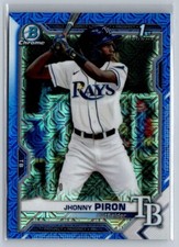 2021 Bowman Chrome Blue Mojo Refractor Jhonny Piron #BCP-239  /150 Rays