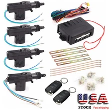 Car Auto Power Keyless Door Lock Unlock 2/4Dr Remote Control Central Kit+Remote
