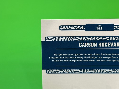🏁2024 Panini Donruss Racing Red #182 Carson Hocevar 010/299!!🏁 - Picture 11 of 15