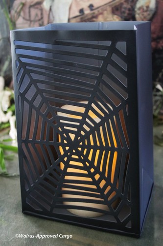 CRATE & BARREL IRON SPIDERS & WEB LUMINARY BAGS (2) -NWT- SACK YOUR BLAH DÉCOR! - Picture 9 of 12