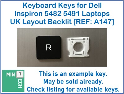 Tastatur Ersatz Tasten für Dell Inspiron 5482 5491 Laptops UK Layout Hintergrundbeleuchtung